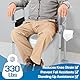 Toilettensitzerhöhung mit Armlehnen, Aufstehhilfe Toiletten für Senioren, WC Sitzerhöhung für alle gängigen Toiletten, höhenverstellbar & rutschfest, bis 150 kg