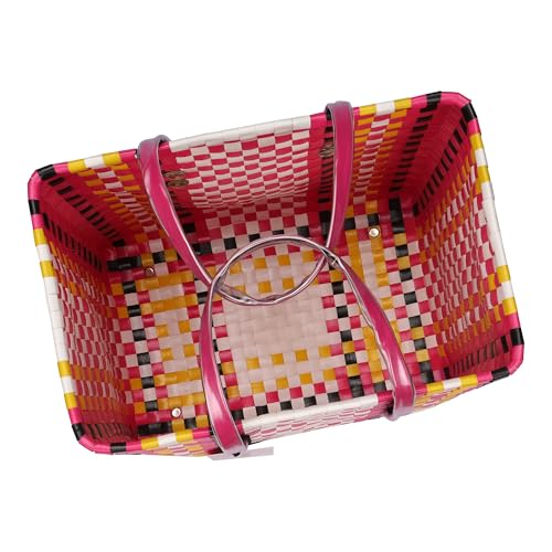 Image of Arnavira Handmade Multipurpose with Lid 4L Used as Lunch Lunch Bag Tiffin Bag for Office,School & Travel (18x12x19) (Pink Black, X Small)
