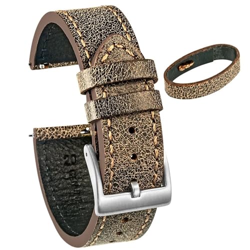 Bandes de montre en cuir souple pour remplacer un bracelet usé sans outil