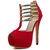 3. Chic & Modern Design: Diese Peep Toe Trendy kaum dort sind Beinspitzenpackungen ideal für den Alltag, wenn es den ganzen Tag über die Füße länger ist.