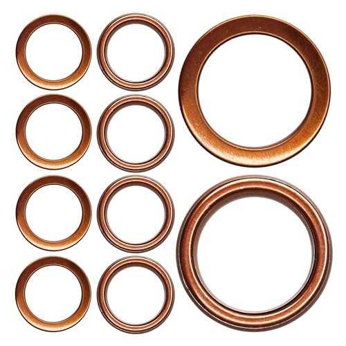 CQSPMOTO 10PCS Pit Dirt Bike Exhaust Crush Gasket for 50cc 110cc 125cc 140cc 150cc 160cc 32x24.5mm