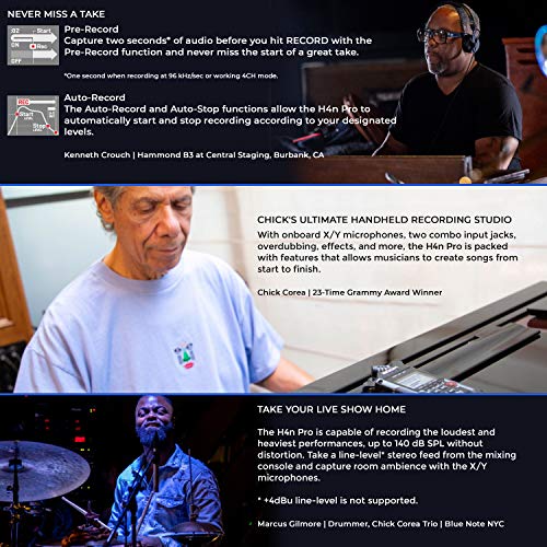 image for Zoom H4n Pro 4-Input / 4-Track Portable Handy Recorder with Onboard X/