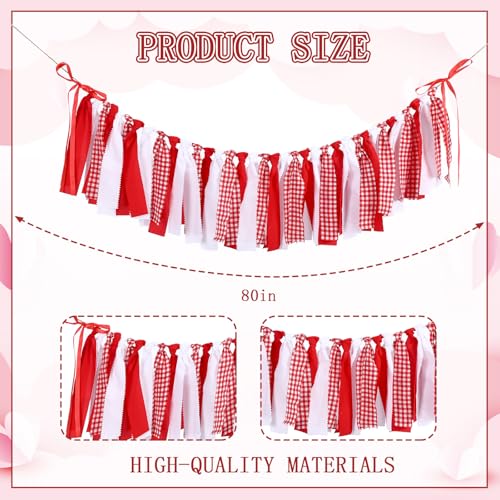 CrystalSylara She's Ready to Pop Banner Retro Soda Baby Shower Decorations White and Red Gingham Banner Gender Reveal Party Decorations for First Birthday High Chair Wall Hanging by CrystalSylara - Used condition - Image 3