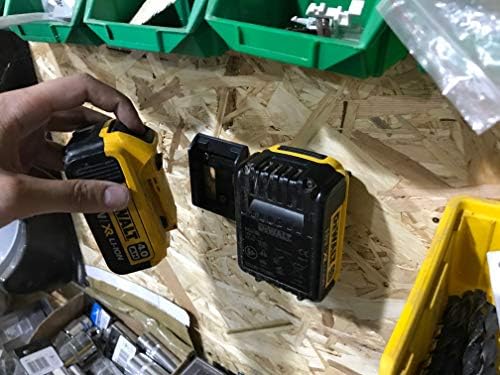 5 x Yellow StealthMounts Battery Mounts for DeWalt 18v XR