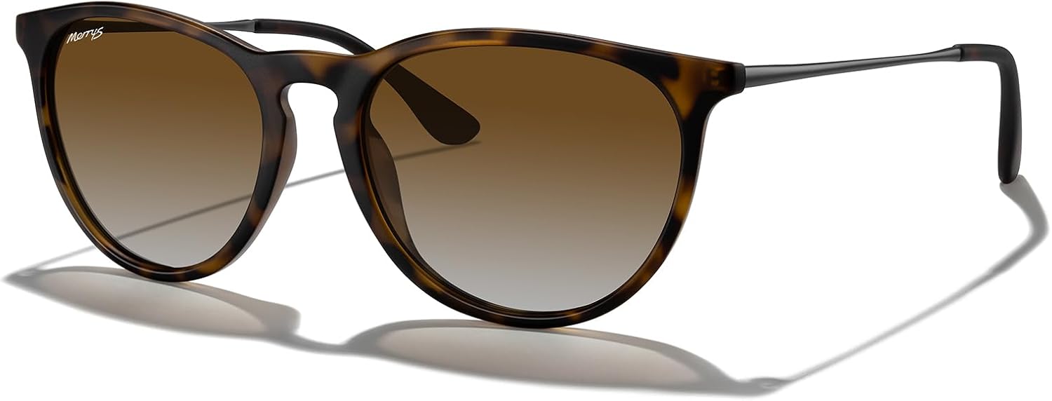 MERRY'S Vintage Polarized Sunglasses for Women Men Retro Round Mirrored Lens Sun glasses UV400