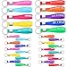 Blulu 30 Pcs Inspirational Keychains Bulk Silicone Motivational Keychains Employee Appreciation Gifts for Teacher Staff(Bright Colors)