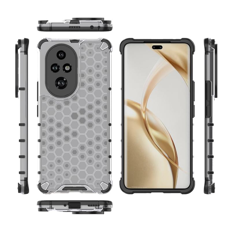 Image of Hard PC Back Case Cover for Honor 200 Pro 5G Anti Slip Ultra Thin Shockproof Reinforced Corners (Polycarbonate|Clear)