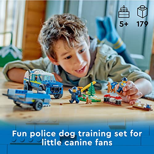 Lego 6425823 City Mobile Police Dog Training 60369, Suv Toy Car With Trailer, Obstacle Course And Puppy Figures, Animal Playset thumb #1