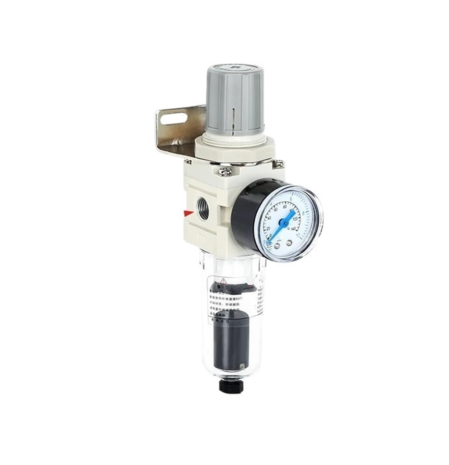 Procesador de fuente de aire, filtro AW, válvula reductora de presión, separador de aceite y agua, compresor de pintura, pistola, elemento único (AW2000-02D)