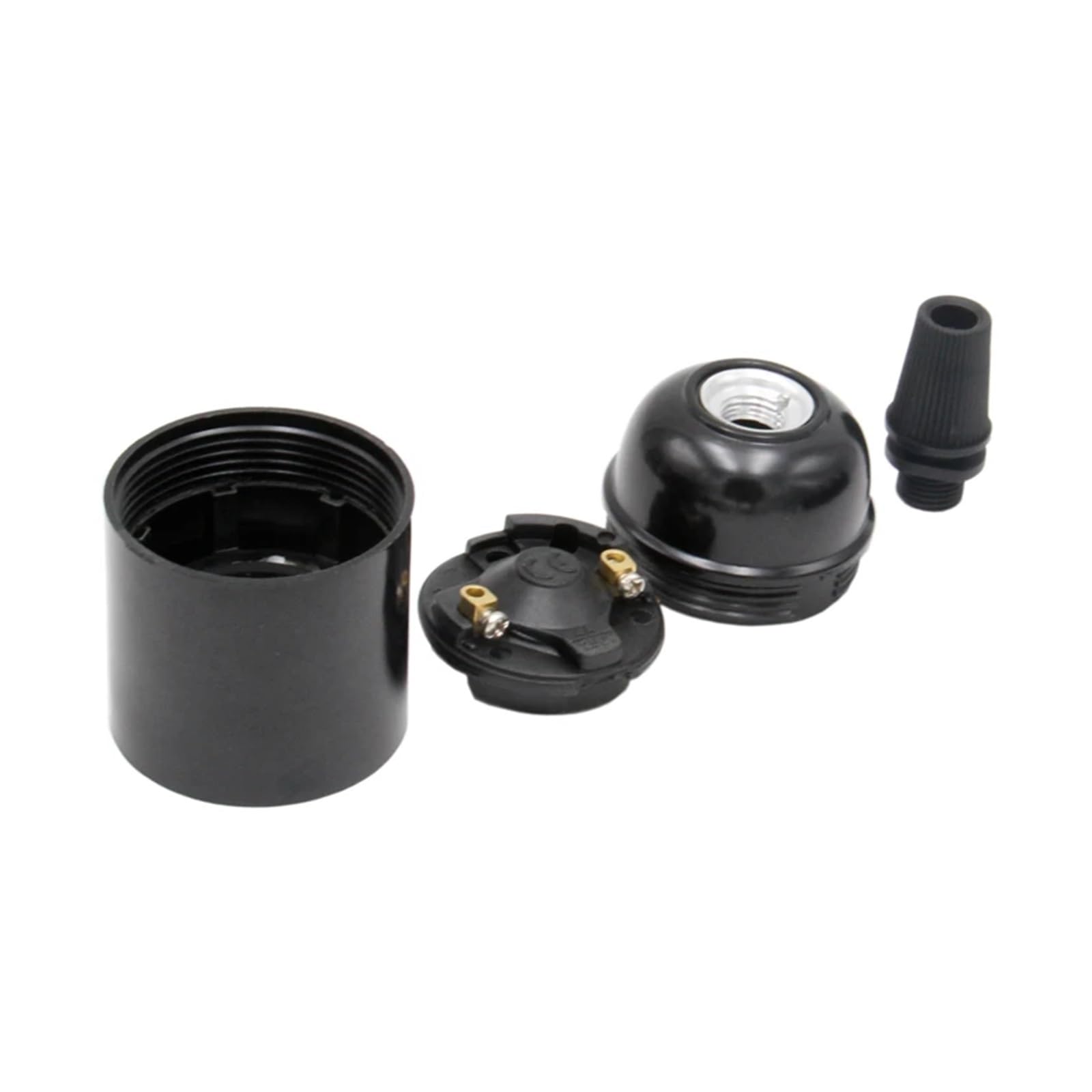 3 Stück 10 Stück E27 Bakelit Lampenfassung Kunststoff Lampenfassung E27 Schraube Lampensockel Lampenfassung Beschläge cuicui (Size : 10 pieces, Color : Bakelite black)