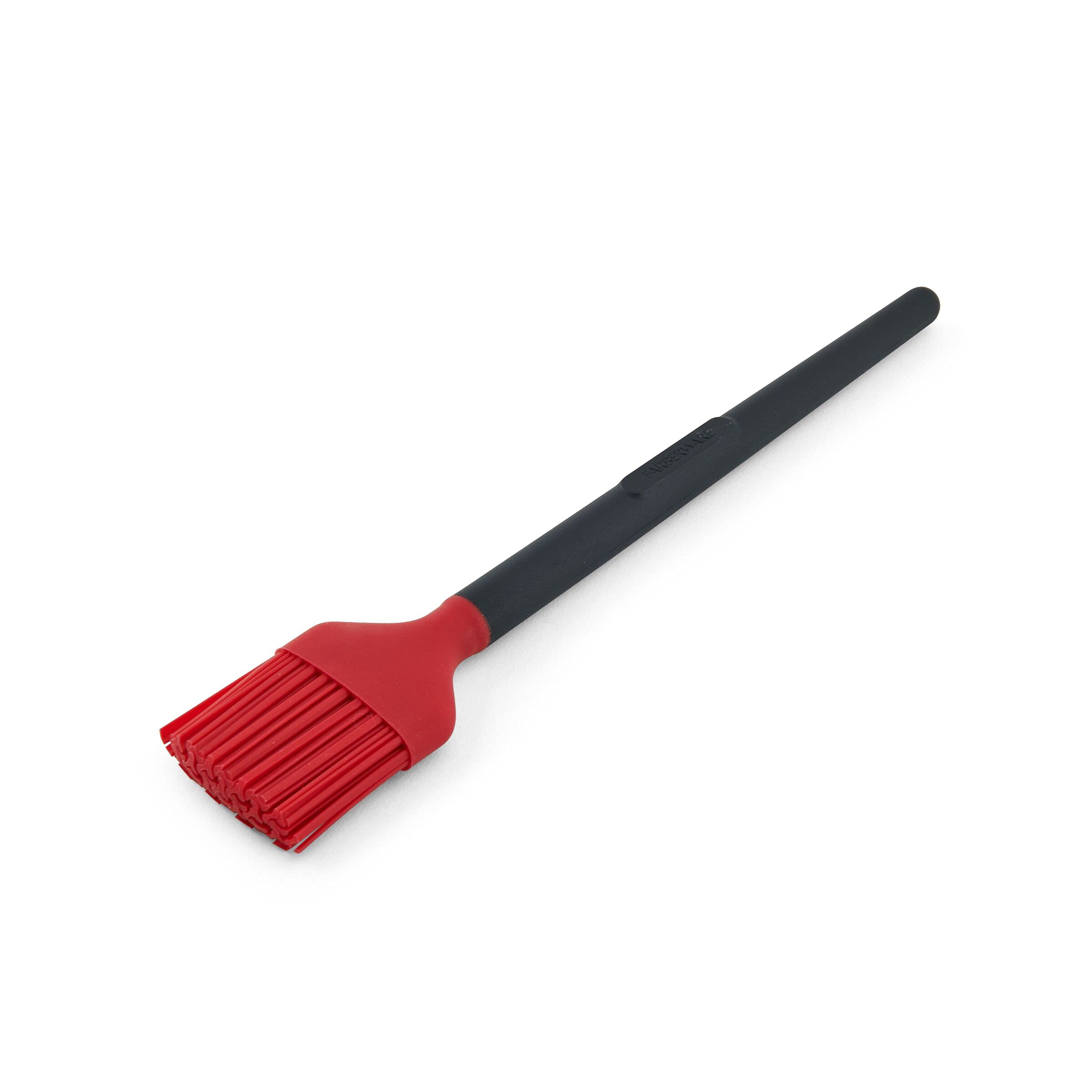 Farberware 5261924 Grillpinsel aus Silikon und Kunststoff, 1 Stück, Rot und Schwarz