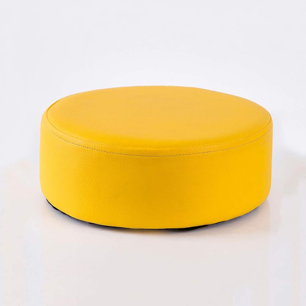 Repose-Pieds pour Soulager les Jambes | Tabouret à Langer Jaune Cuir