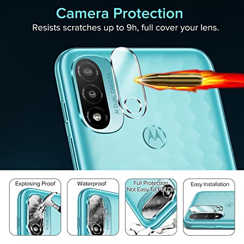 IVoler 3+3 Pezzi Vetro Temperato per Motorola Moto...