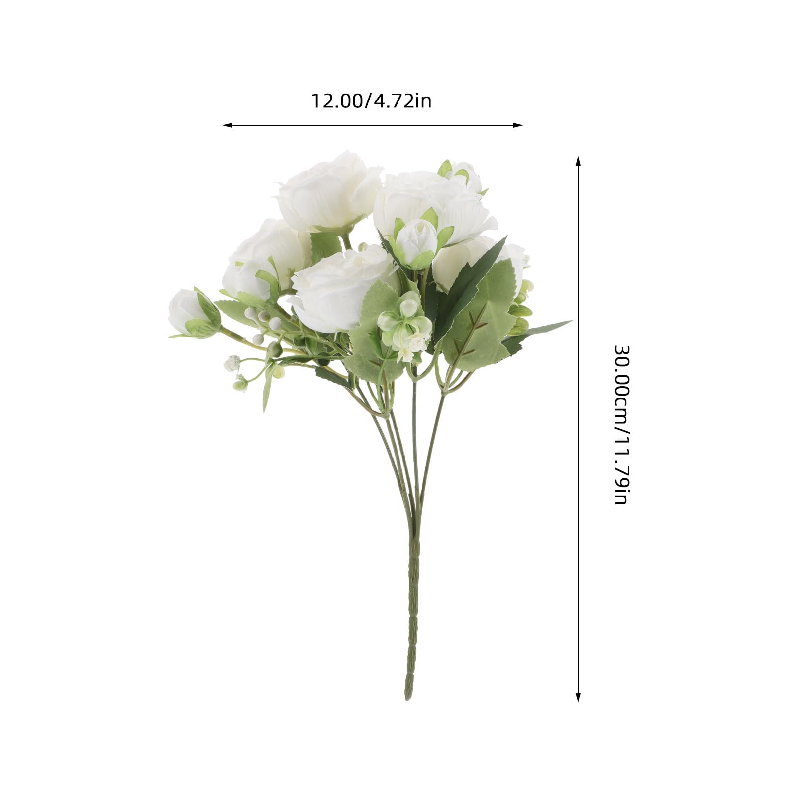 Alipis 10 Stück Künstliche Pfingstrosen aus Seide Weiß Vielseitige Deko für Hochzeitstisch und Fotoshooting Realistische Blumensträuße für Zuhause und Büro