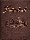Gästebuch, Hüttenbuch, Fremdenbuch, DIN A4 , braun Lederoptik - zum Einschreiben für Restaurants, Berghütten, Almhütten, Hotels , Charlets, Ferienwohnung