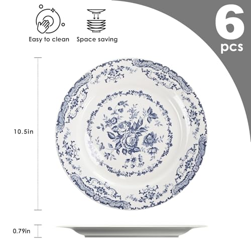 Homeelves Dinner Plates, Ceramic Plates Set Of 6 thumb #1