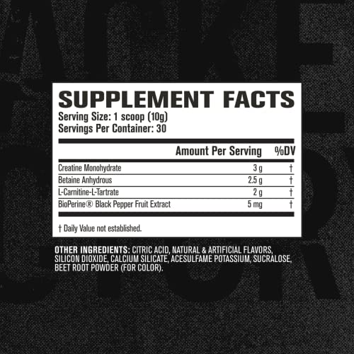 Jacked Factory Growth Surge Creatine Post Workout W/L-Carnitine - Daily Muscle Builder & Recovery Supplement With Creatine Monohydrate, Betaine, L-Carnitine L-Tartrate - 30 Servings, Swoleberry #TOP4