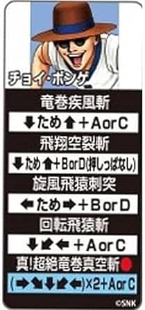 【チョイ・ボンゲ】THE KING OF FIGHTERS '98 技表マグネット Vol.1