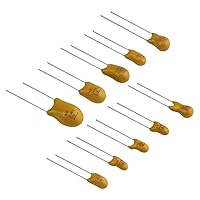 Vista 2 de XINGYHENG 100pcs 10Value 16V 1 uf - 100 uf Tantalio Kit surtido con una caja de plástico