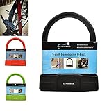 Lumintrail 18mm 5-Digit Bike Combination U-Lock - Black