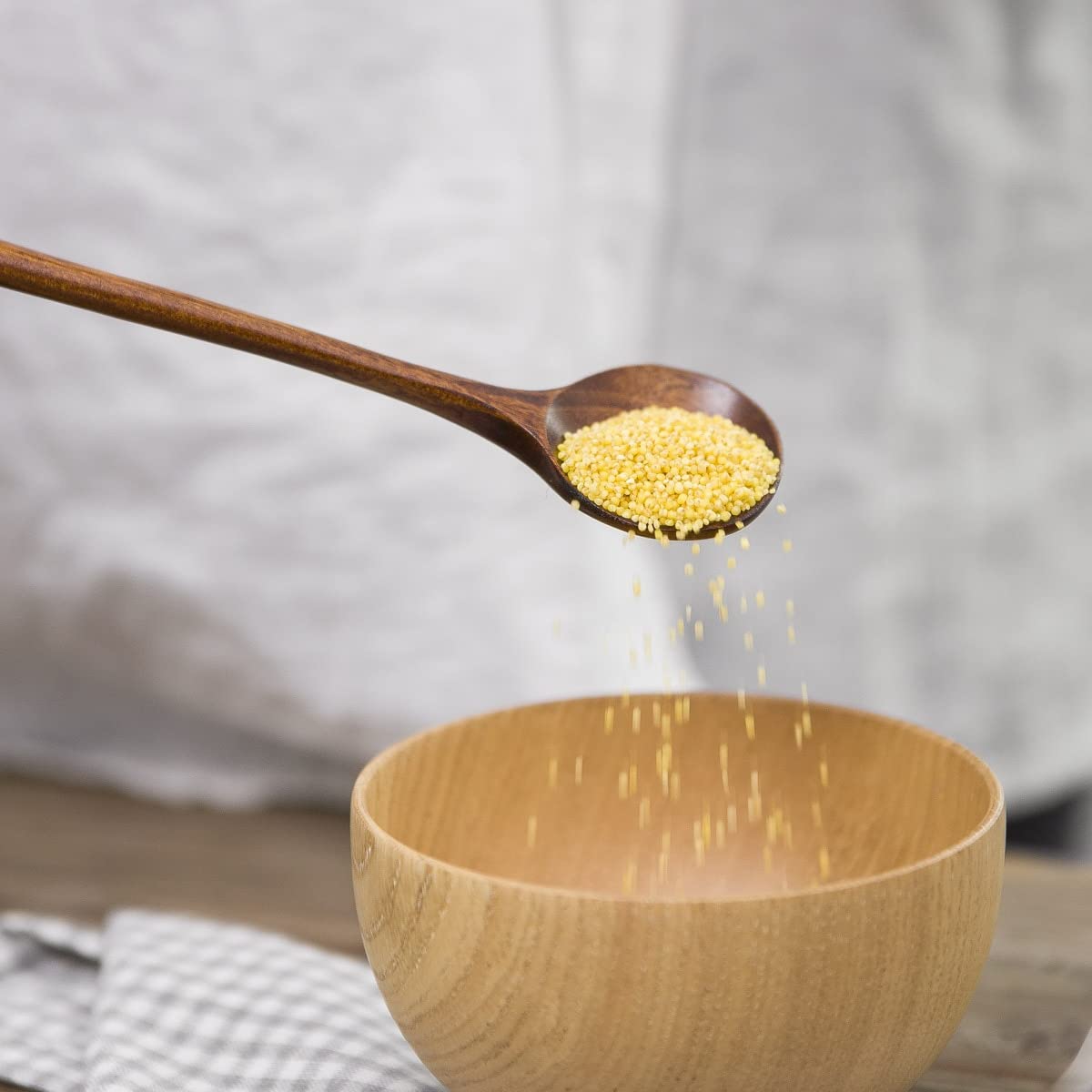 Ensemble de cuillères Longues, cuillères Rondes à Long Manche pour la Soupe, cuillère à mélanger, cuillère pour la Cuisine, cuillères pour Manger, Une Couleur-4