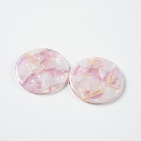 Amazon 紗や工房 マーブル プレートパーツ 丸 ラウンド ホワイト ピンク 通し穴 2個 パール プレート パーツ チャーム 円形 べっこう 大理石 Edgy Spycy アクセサリーパーツ ハンドメイド アクセサリーパーツ 通販