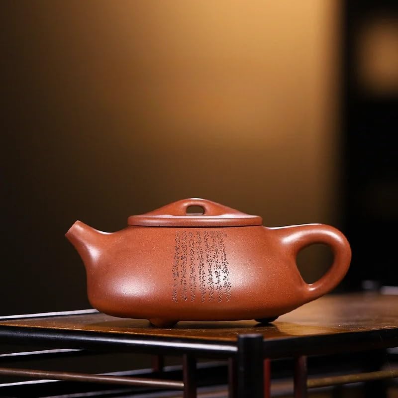 Teiere Teiere di Argilla Viola da 230 ml Pentola Fatta a Mano Minerale Grezzo Dicaoqing Fango Tea Maker Bollitore Cinese Zisha Tea Set Teiere Caffettiera Teiera