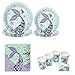 50 Pezzi Kit da Tavola per Feste di Compleanno, Stoviglie a Sirena, Stoviglie per Feste di Compleanno, Forniture Lake Blue Festival, per Feste Estive e Feste di Compleanno, 10 Ospiti