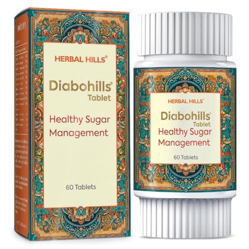Image of Herbal Hills Diabohills Tablets, (60 Tablets Pack) | Supports Sugar Control & Pancreatic Health | Ayurvedic Sugar Management Supplement For Blood Sugar Balance & Metabolism | With Jamun, Karela & Gudmar