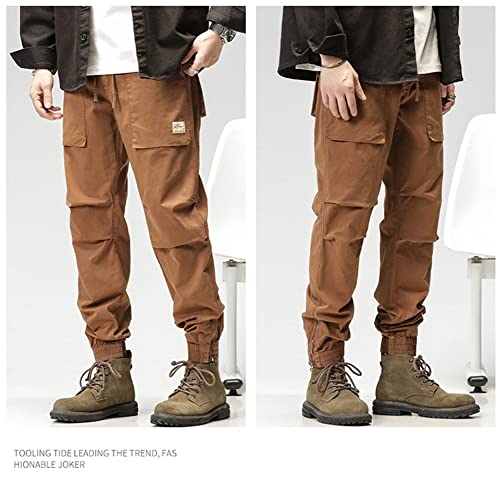 Mens Cargo Pants Relaxed Fit with Pockets Casual Boys Jogger Pants Trousers2