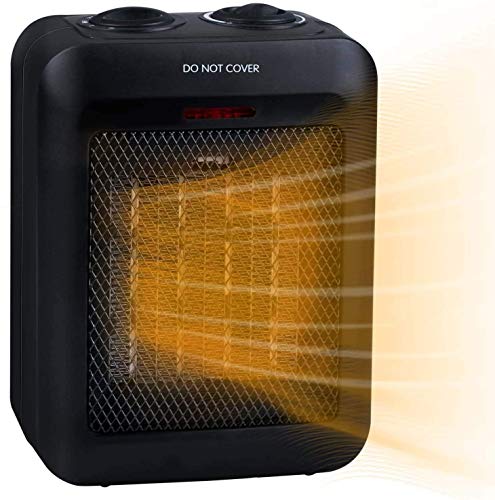 GiveBest Portable Electric Space Heater 1500W/750W, Ceramic Room Heater with Tip-Over and Overheat