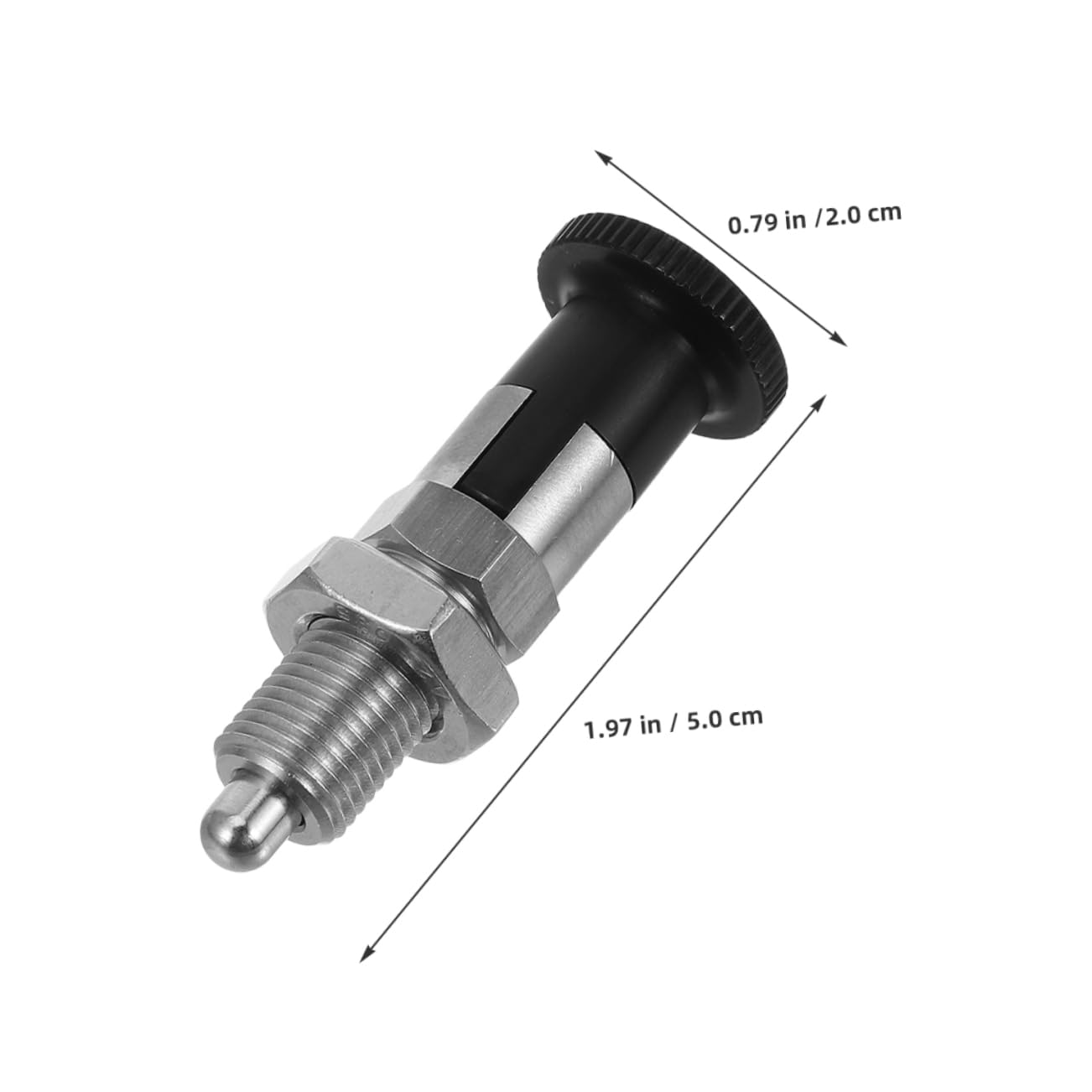 2pcs Spring Loaded Plunger Knob Stainless Steel Indexing Plunger Locating Pin Push Lock