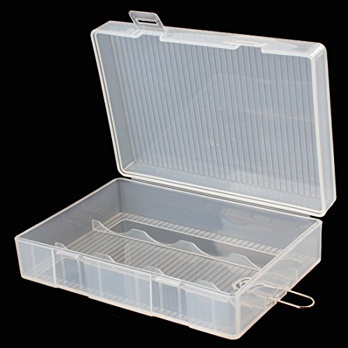 【The Origlam Hard Plastic Battery Organizer Batteries Holder, Storage Case Box Case Holder For 4 X 26650 Batteries #TOP1