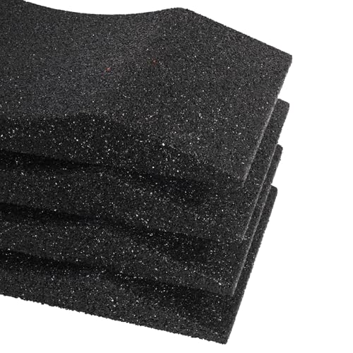 HASKYY 4X Reifenschuh-Set 600x400x64mm bis 385er Reifen Reifenbett Reifenschoner Reifenwiege aus Gummigranulat