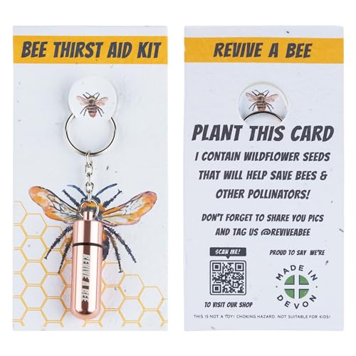 Revive a Bee Rose Gold Bee Revival Kit Keychain with