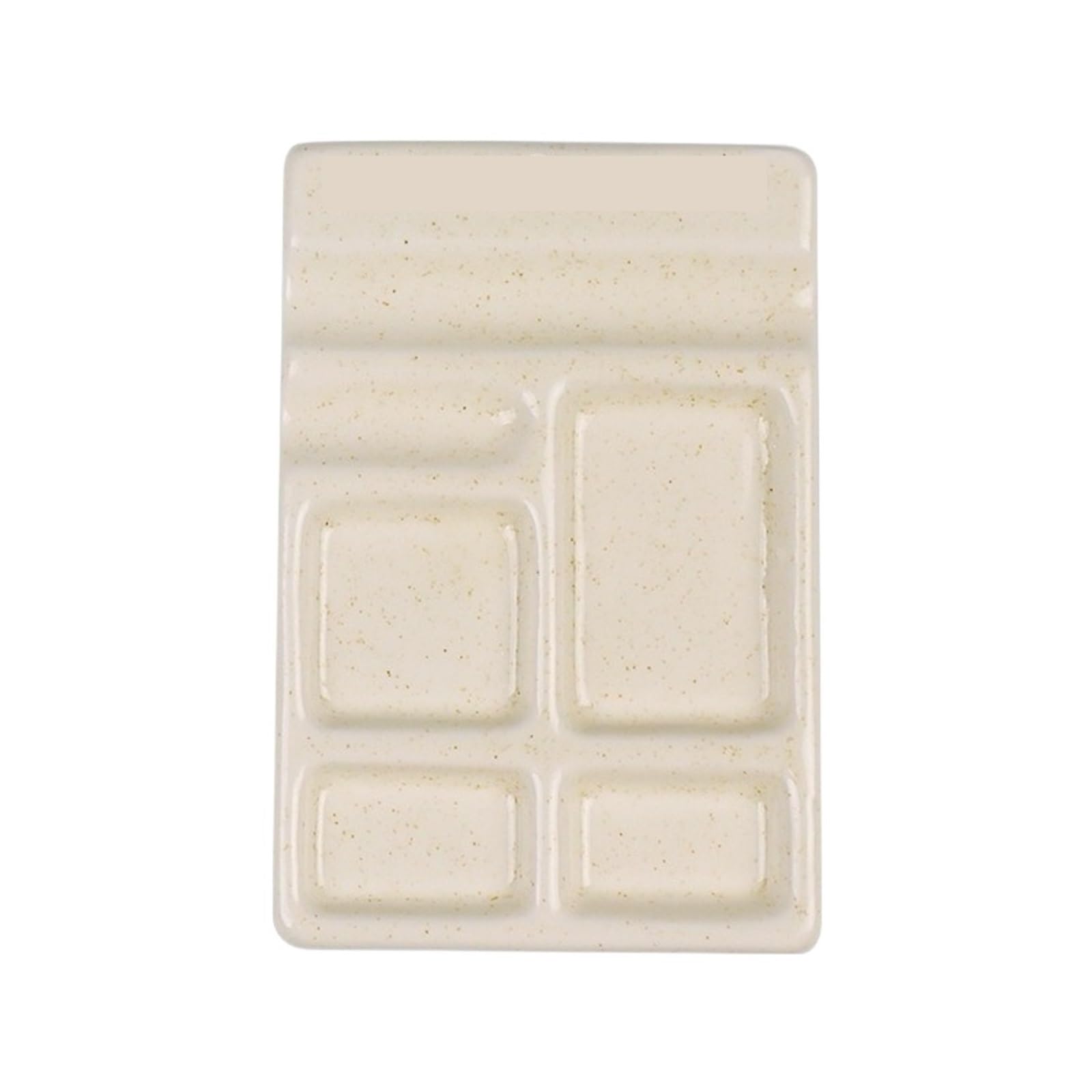 Paleta de Pintura para cerámica Paleta de Pintura cerámica portátil, Suave con Soporte for Pinceles, Paleta Mezcla Colores, Esmalte uñas Resistente a Las Manchas