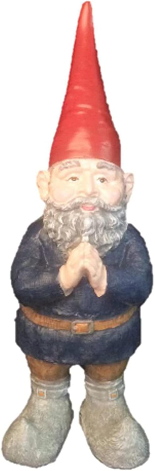 Giant Mordecai The Garden Gnome Praying Hands Statue 32" H