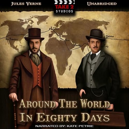 Around the World in 80 Days Audiolivro Por Jules Verne capa