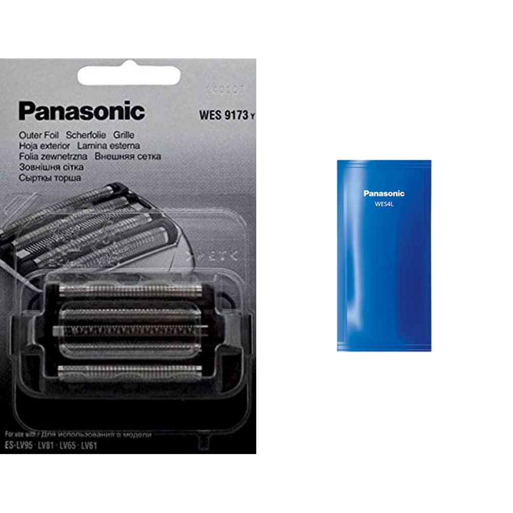 Panasonic WES9173Y1361 Grille Externe Pour Rasoir ES-LV65, ES-LV67, ES-LV95, ES-LV97 & WES 4L03 803 Nettoyage pour Rasoir Electrique, 3 x 15 ml