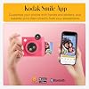 Kodak Smile+ 2-in-1 Digital Instant Print Camera & Wireless Bluetooth Photo Printer - 10MP, Special-Effect Rotating Lens, Zink 2x3 Sticky-Back Photos, Print via Fun App from Smart Devices - Fuchsia