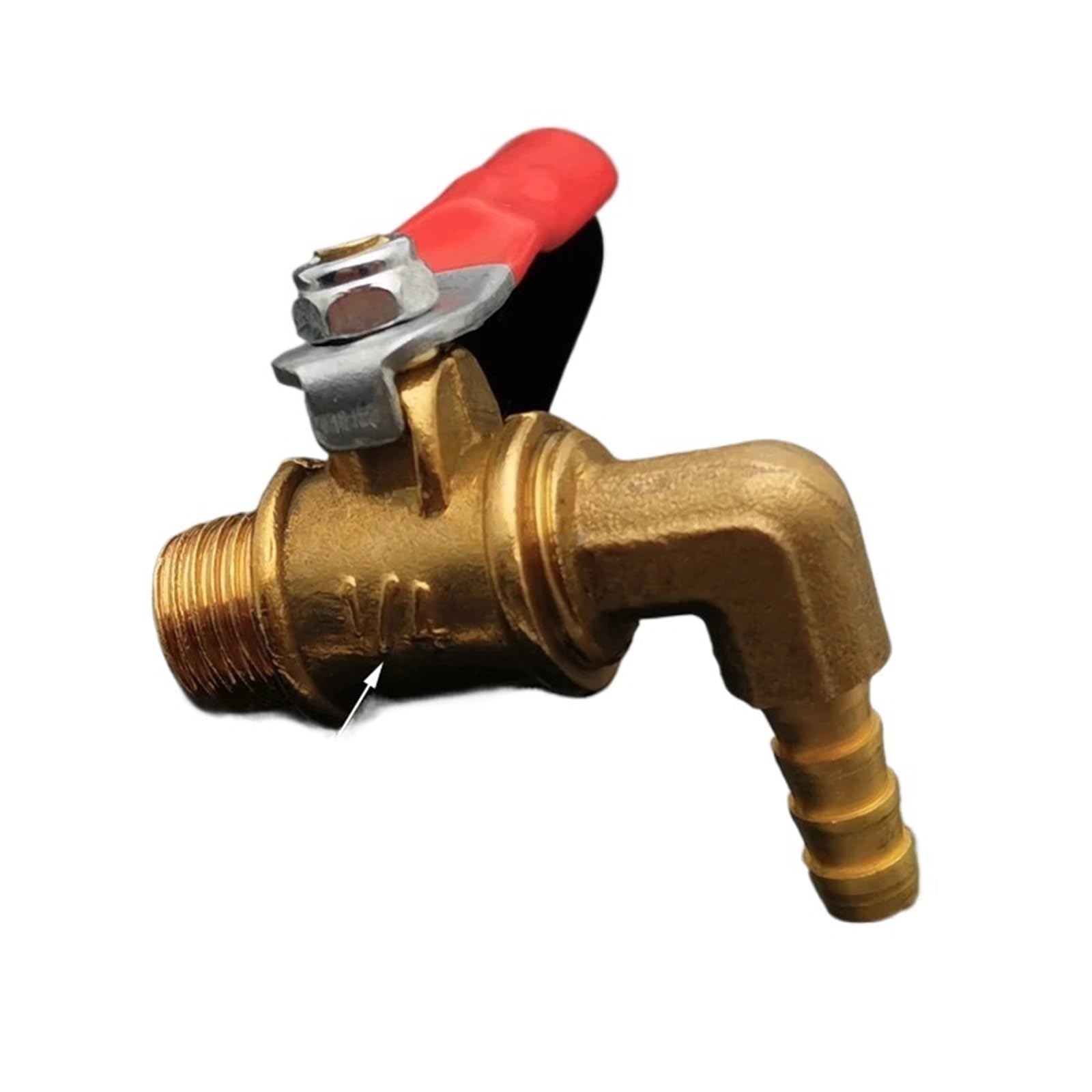 Mini robinet à tournant sphérique DN8 1/4 mâle vers raccord coudé 6mm