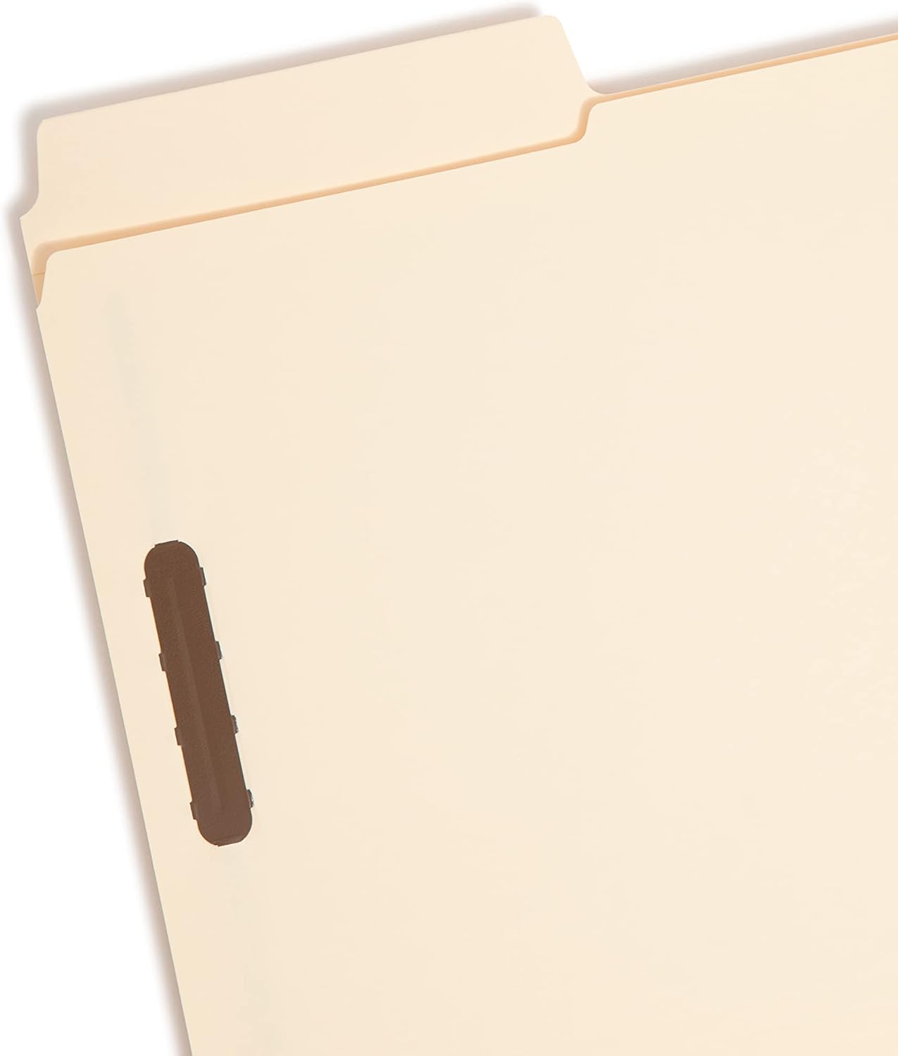 Smead SuperTab® Fastener File Folder, 2 Fasteners, Oversized 1/3-Cut Tab, Guide Height, Legal Size, Manila, 50 Per Box (19535)