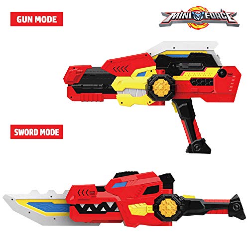 Miniforce Super Dinosaur Power Dino Weapon Gunsaver Transformation Gun & Sword #TOP1