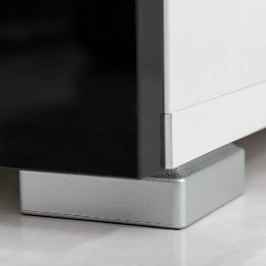Lechnical unità Mobile Vetrina TV a Parete 5 pz Illuminazione LED Nero,Mobili,Mobili TV