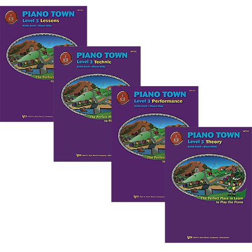 Piano Town Level 3 Learners Pack - Lesson, Theory, Performance and Technic Books      Sheet music