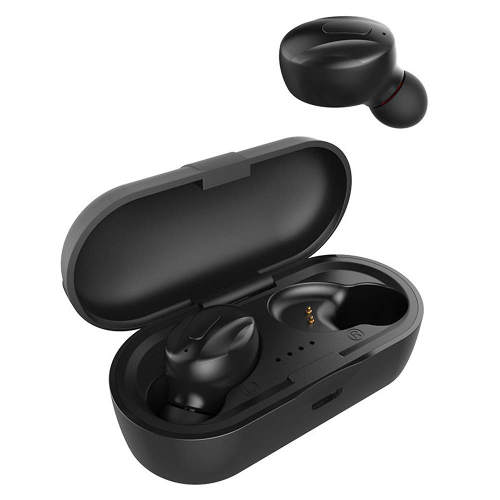 Prawdziwe bezprzewodowe słuchawki douszne Bluetooth 5.0, słuchawki stereo, wbudowany mikrofon, wodoodporne redukcja szumów, odpowiednie do biegania, sportu, podróży