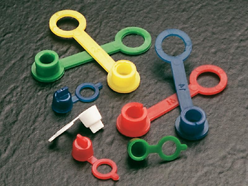 Tapones de grasa GC-18 de plástico PE-LD rojo Caplugs 99191557 para tapa juego de 500 piezas 6