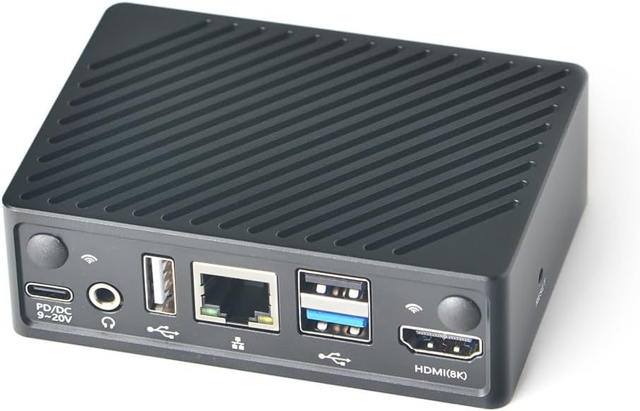 FriendlyElec NanoPi M6 - Embedded Android Host, RK3588S, Up to 32GB RAM, Built-in LCD Display Support 8K (4GB RAM,with Metal Case)