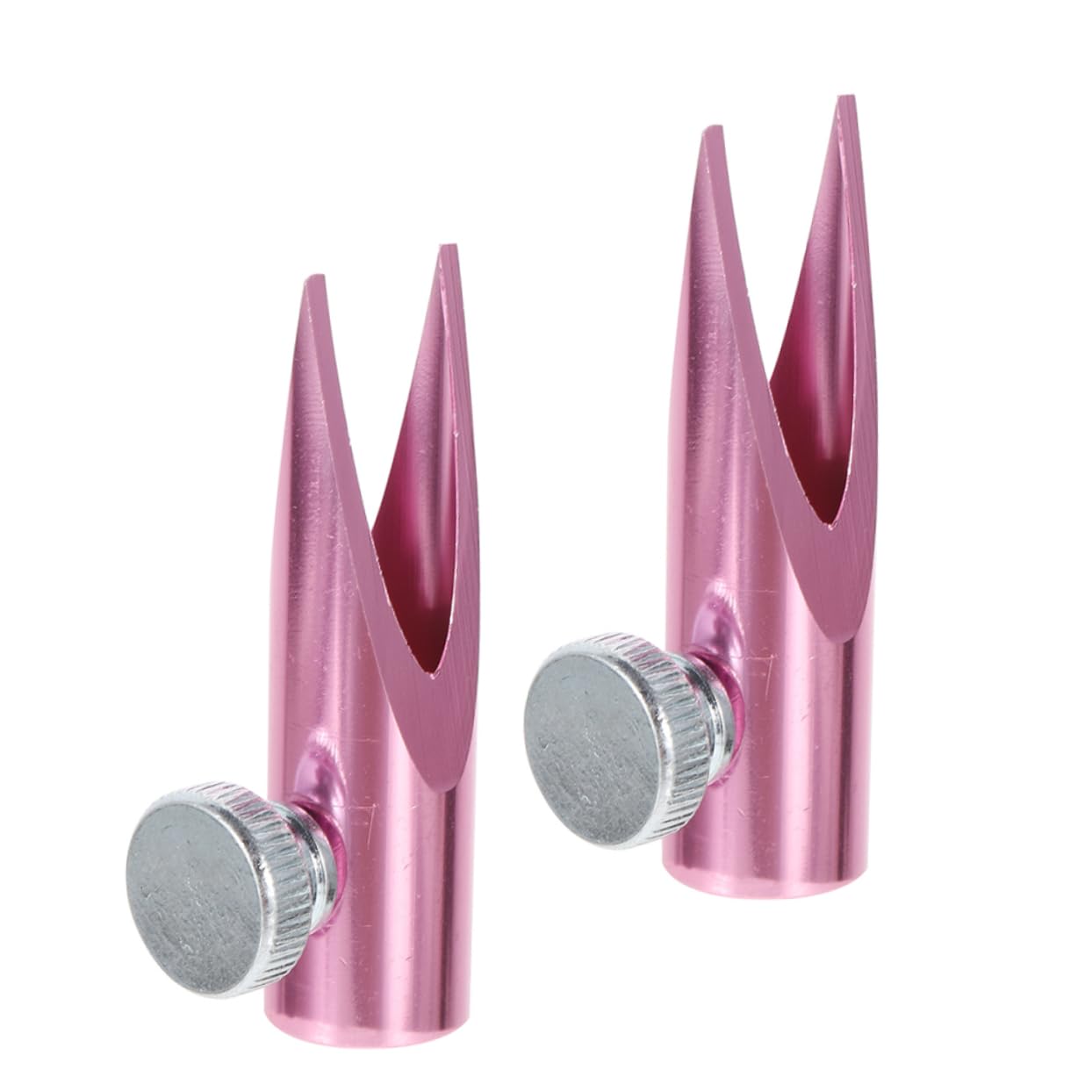SHERCHPRY 2pcs Portable Dual Shaped Aluminum Makeup Pencil Sharpener for Eyebrow Eyeliner and Lip Liners User Friendly Design Durable Travel Cosmetic Tool