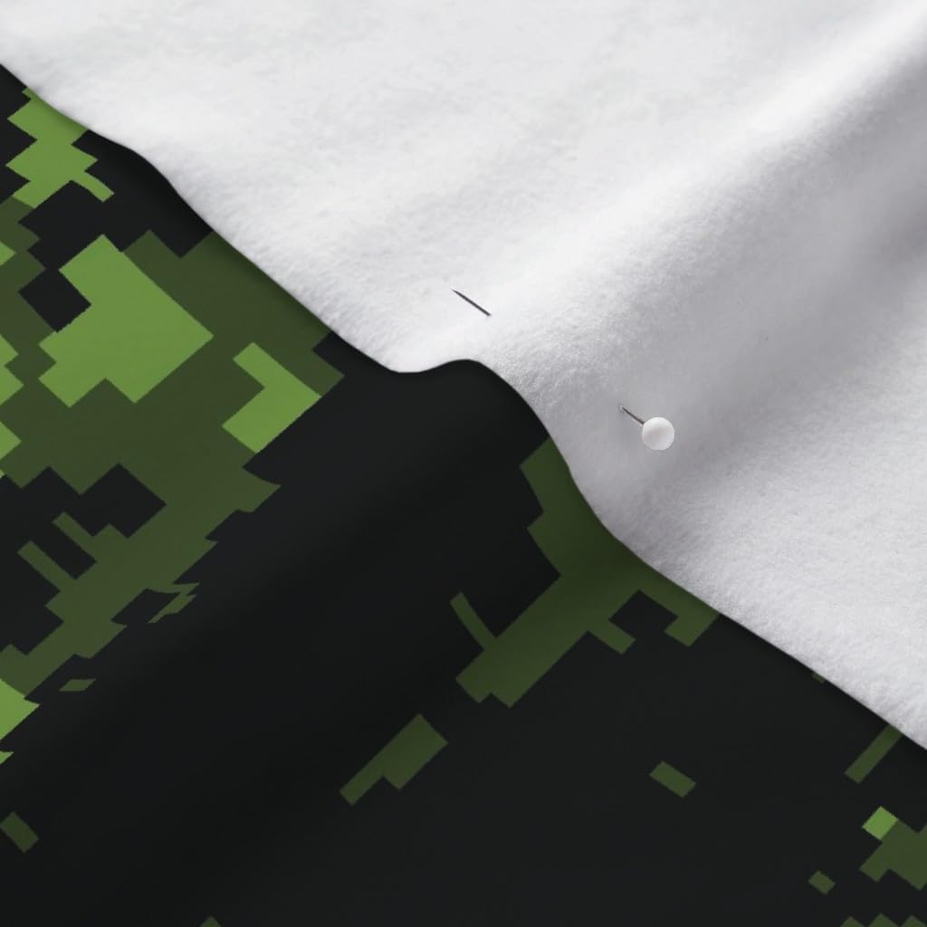 Spoonflower Fabric - Canadian Digital Camo Printed on Polartec(R) Fleece Fabric by The Yard - Sewing Blankets Loungewear and No-Sew Projects